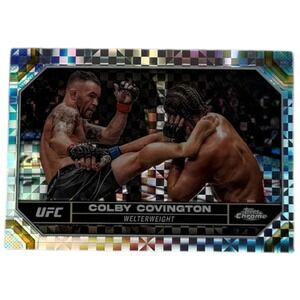 2024 Topps Chrome UFC - X-Fractor Refractor - Colby Covington #48